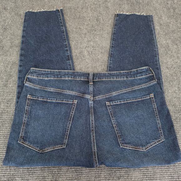 Old Navy Denim - Old Navy Women's Size 18 High-Rise OG Straight Frayed Hem Button Fly Denim Jeans
